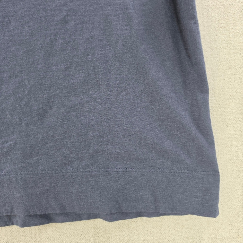 Theory‎ T-Shirt Women Large Blue Short Sleeve Linen Blend Crewneck Tee - Picture 13 of 15
